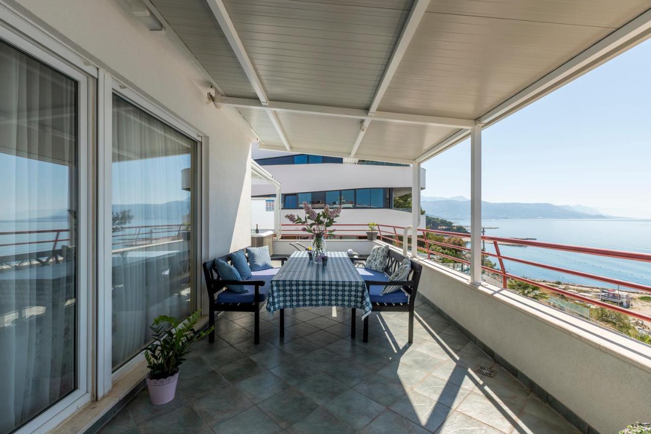Seaside Penthouse With Hot Tub Sky Living Apartment Split Luaran gambar