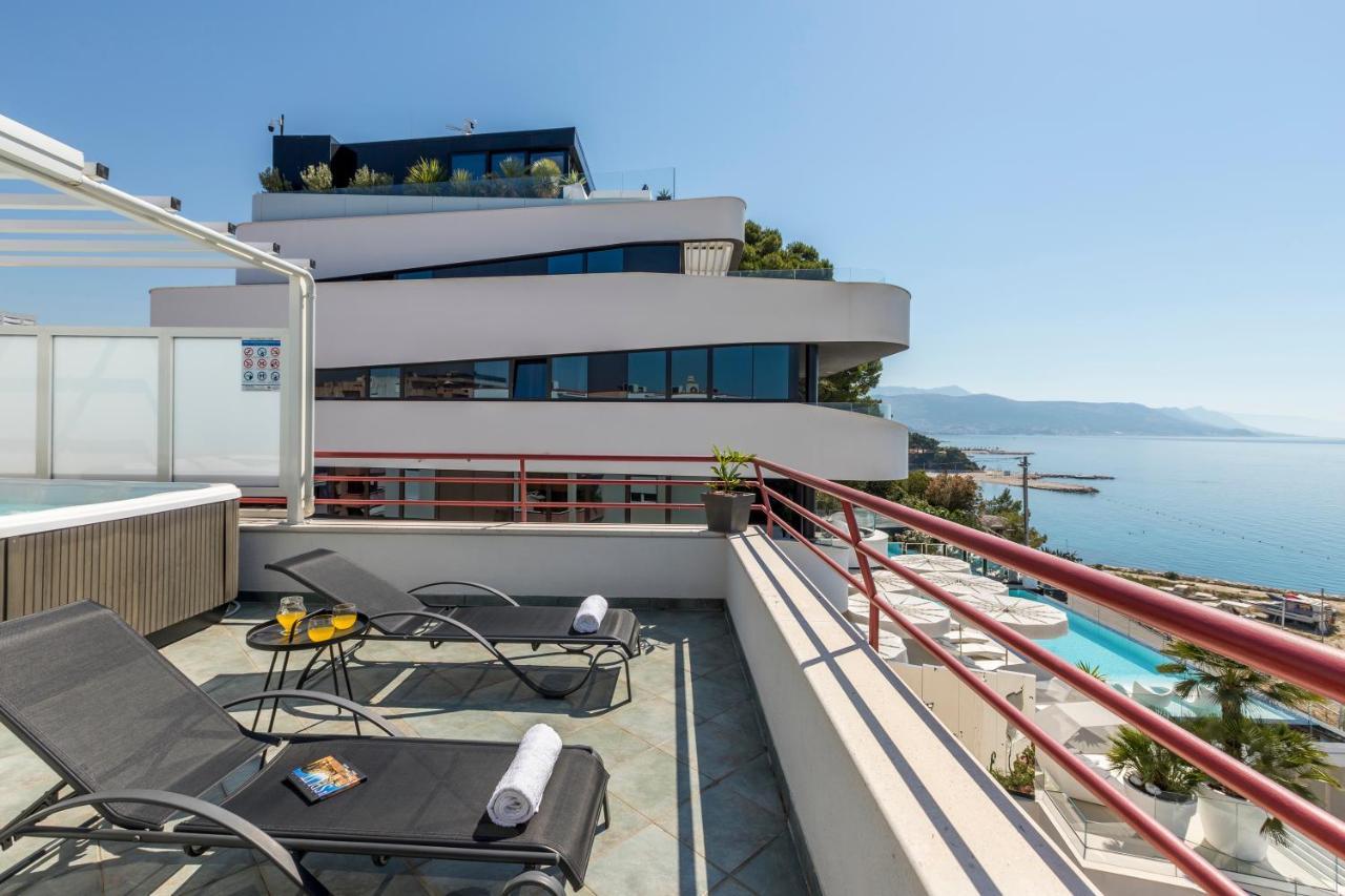 Seaside Penthouse With Hot Tub Sky Living Apartment Split Luaran gambar